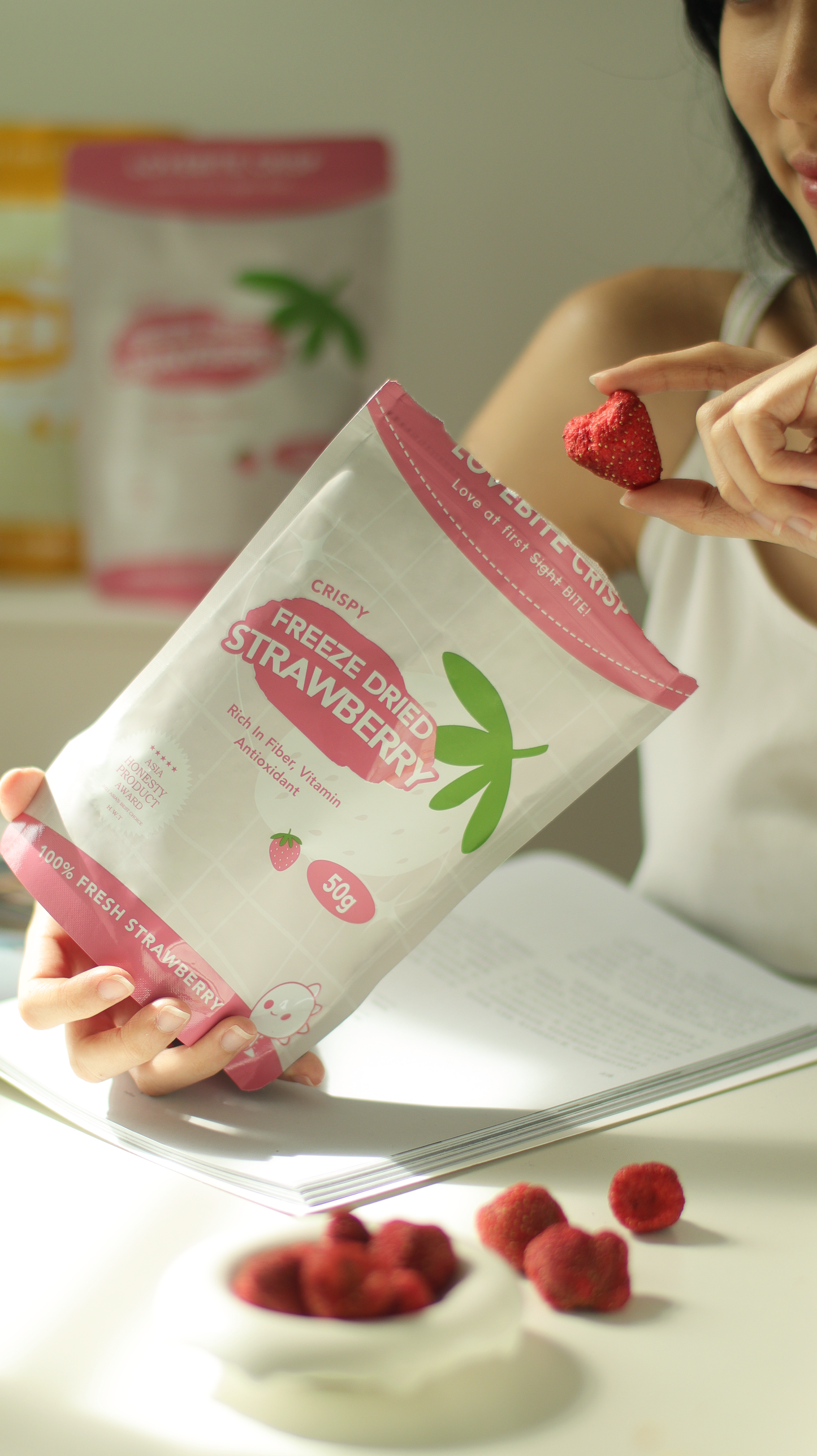 [50G] Freeze dried Strawberries